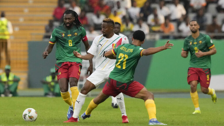 CAN 2023: Le Syli national tient tête aux Lions indomptables