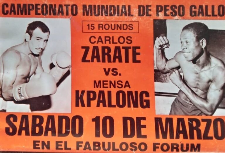 Boxe : 10 Mars 1979 – 10 Mars 2024: Il était une fois Mensah Kpalogo vs Carlos Zarate