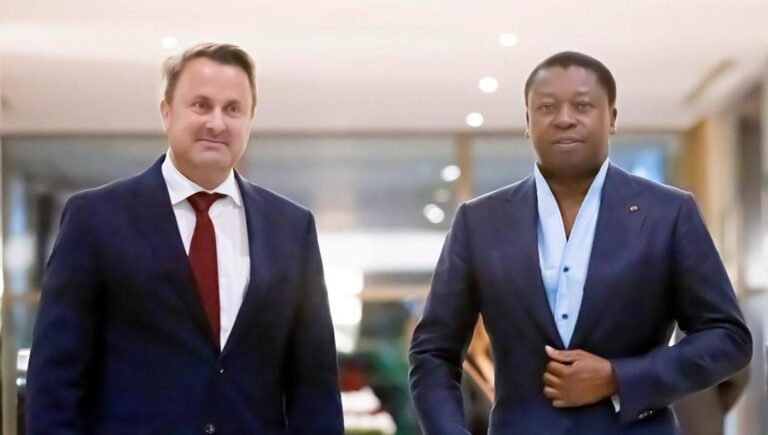 Xavier Bettel fait le point de sa visite de travail au Togo à Faure Gnassingbé