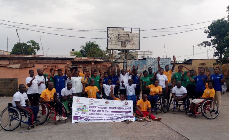Togo/L’AJVSME exécute avec brio le projet « Sport et Handicap: Bouger ensemble pour le bien-être de tous »