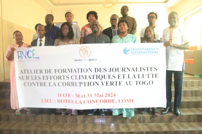ANCE Togo et des journalistes unis contre la corruption verte