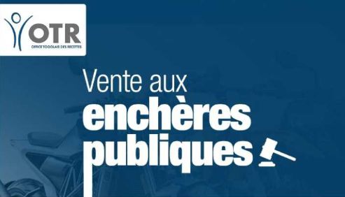 Vente aux enchères publiques de l’OTR le 03 septembre 2024