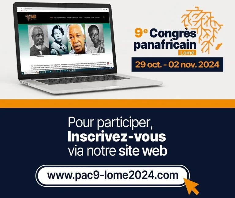 9ème Congrès panafricain de Lomé : voici le portail d&rsquo;inscription