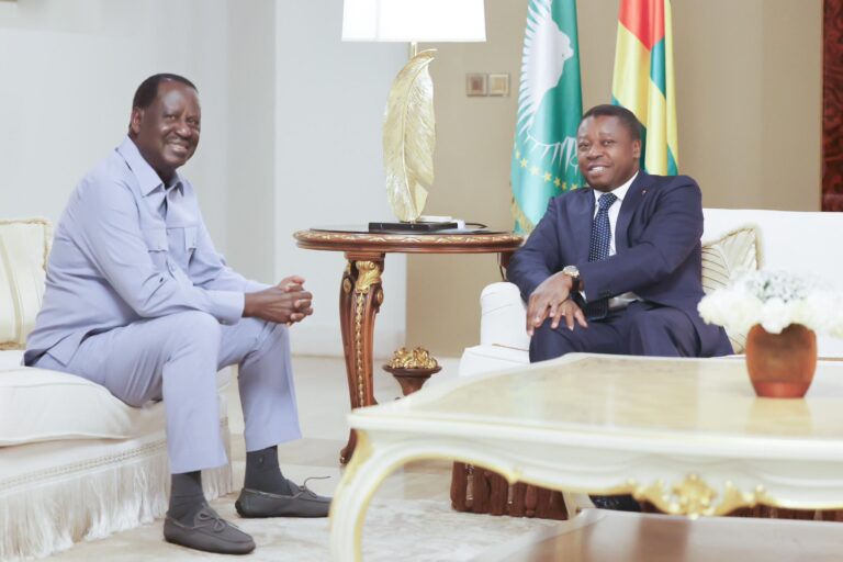 Faure Gnassingbé échange avec Raila Odinga sur les enjeux africains