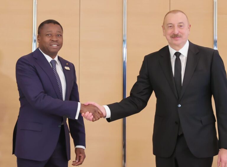Togo-Azerbaïdjan : Renforcement des relations bilatérales lors d’un tête-à-tête entre Faure Gnassingbé et Ilham Aliyev à la COP29