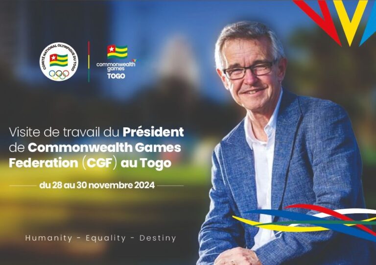 Le Président de la Commonwealth Games Federation bientôt en visite de travail au Togo