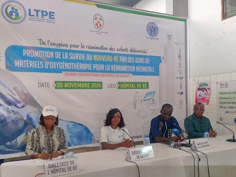 Lancement du projet de promotion de la survie du nouveau-né à l’Hôpital de Bè: Un engagement de la LTPE pour sauver des vies