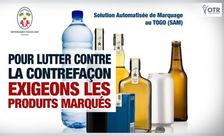 Togo/Marquage fiscal sécurisé : Les produits concernés devront être conformés à compter du 11 Novembre 2024