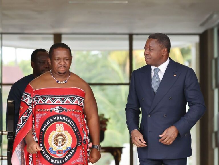 Un Envoyé spécial du Roi d’Eswatini chez Faure Gnassingbé