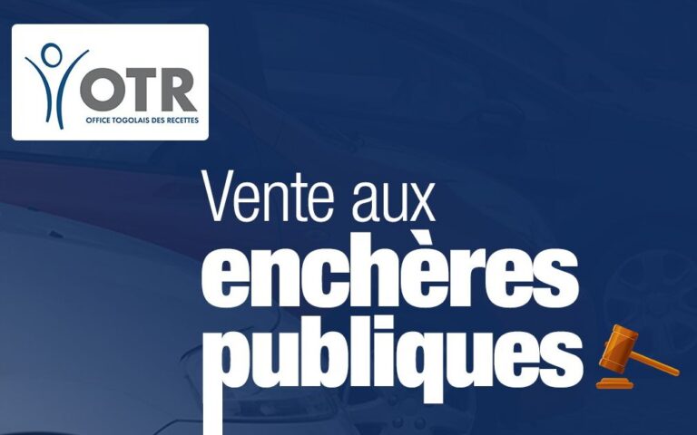 OTR: Vente aux enchères publiques de marchandises et de véhicules le 12 décembre prochain