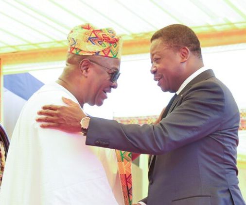 Faure Essozimna Gnassingbé témoin oculaire de l’investiture de John Dramani Mahama