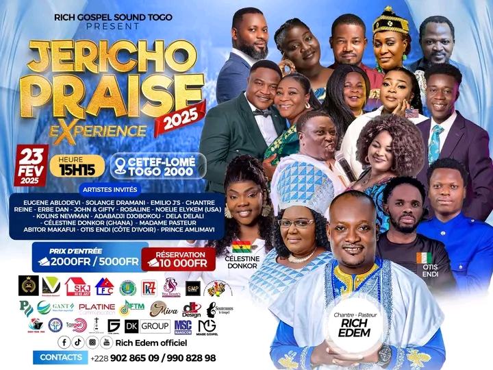 Concert Gospel «Jéricho Praise»: Une grande célébration spirituelle au CETEF Togo 2000, aujourd’hui