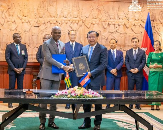 Le Togo et le Cambodge dynamisent leur coopération