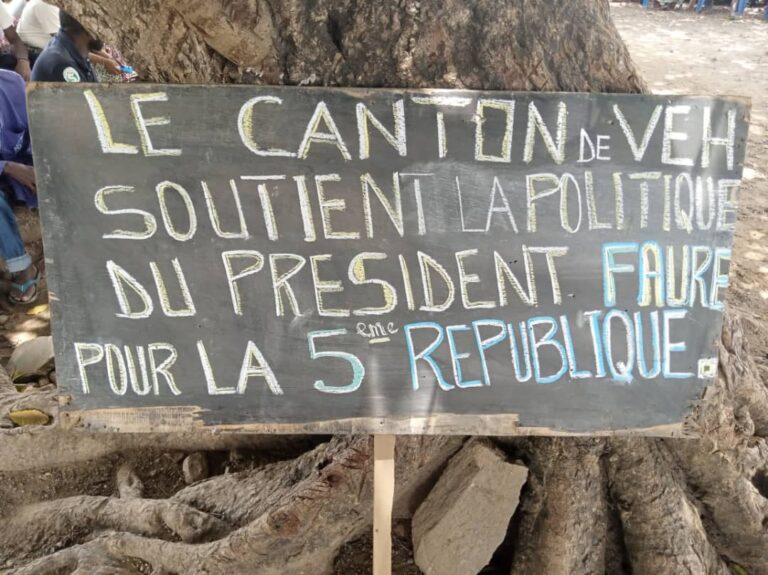 Révision de la Constitution togolaise : les chefs traditionnels du canton de Veh apportent leur soutien à l’initiative