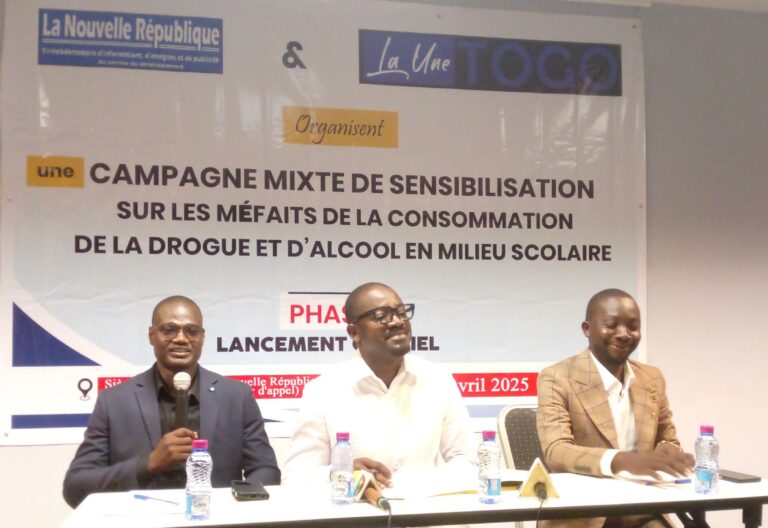 Togo/Lutte contre la drogue et l’alcool en milieu scolaire : une vaste campagne de sensibilisation lancée à Lomé