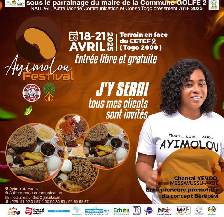 Togo/Festival AYIF 2025 : la Commune Golfe 2 célèbre les revendeurs d’Ayimolu du 18 au 21 avril