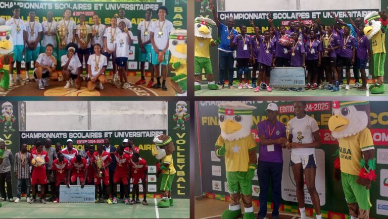 Togo/Finales championnats scolaires 2025 : Lauriers partagés en volleyball, le Lycée de Cinkassé domine le handball et, triomphe du Lycée français en basketball
