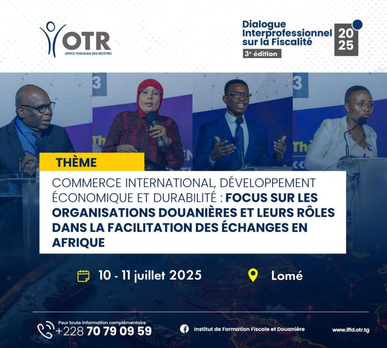 Dialogue interprofessionnel sur la fiscalité : la 3è édition les 10 et 11 juillet 2025 à Lomé