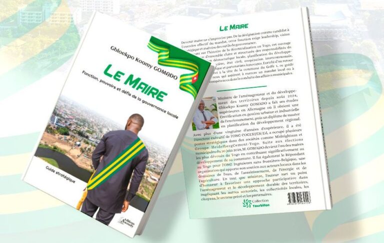 Littérature : Koamy Gbloekpo Gomado, le Maire modèle du Togo publie un guide de gouvernance locale