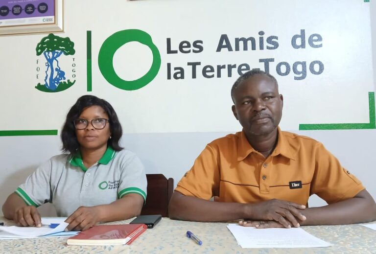 Togo : Les Amis de la Terre appellent à l’action avant Genève