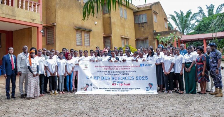 Togo : La 7ᵉ édition du camp des sciences pour jeunes filles scolaires tenue à Kpalimé